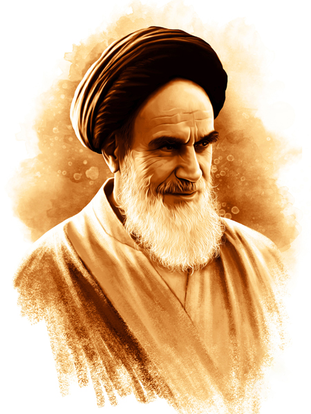 تصویر با کیفیت امام خمینی بنیانگذار انقلاب اسلامی ایران